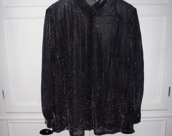 Disco blouse size 46 en - 1980s