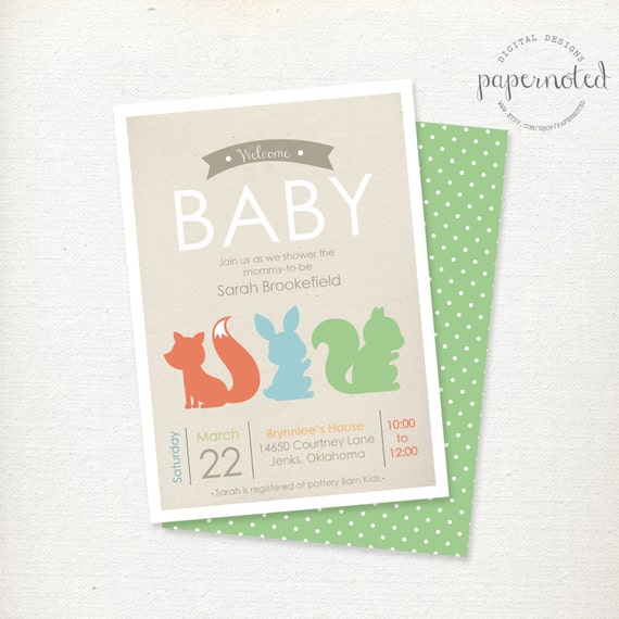 Easy Homemade Baby Shower Invitations 2