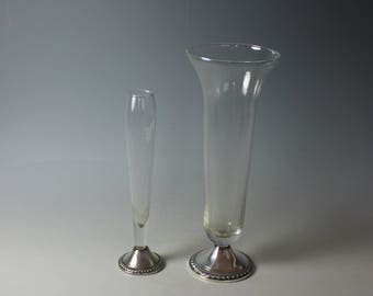 Pair of Sterling Vases