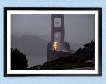 Drenching Rain at The Golden Gate Bridge - San Francisco