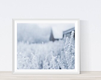 Hoafrost, Winter Art, Winter Decor, Scandinavian Art Print, Winter Wall Art, Winter Landscape, Winter Wall Decor, Modern Scandinavian Print