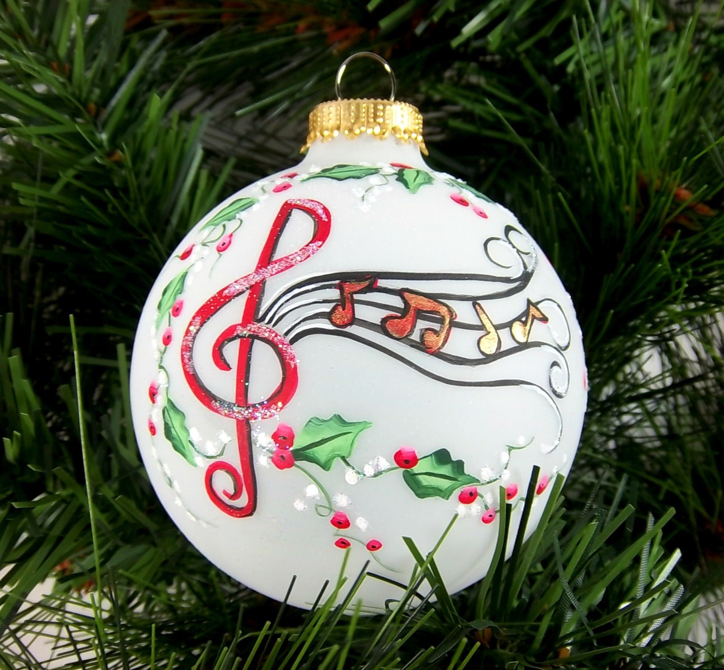 musical-notes-ornament-christmas-hand-painted-holly-and