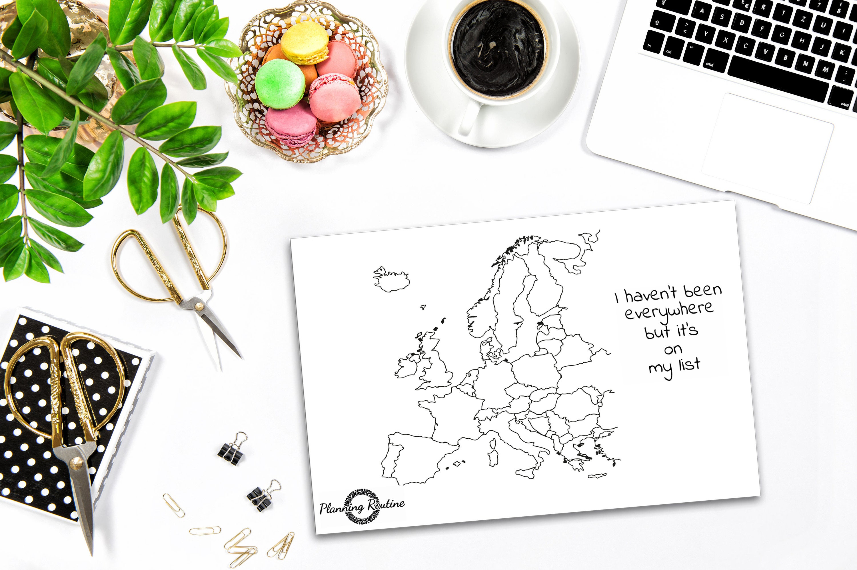 Europe Planner Stickers Europe Travel Sticker Map of Europe