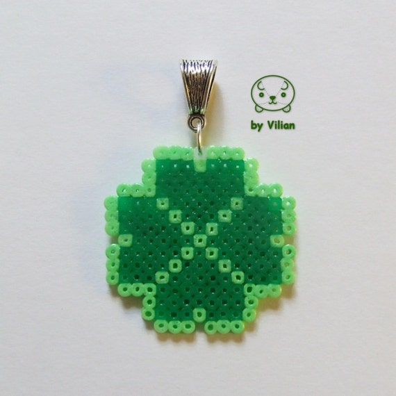 bead designs name hama four Hama pendant for pixel clover Mini shamrock leaf bead