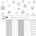 Christmas snowflakes silver glitter, Digital Snowflakes Clip Art-gold snowflake digital download png, - Frozen, stars digital clipart png