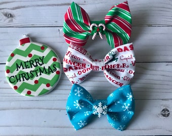Christmas Dog Bow Tie | Cat Bow Tie