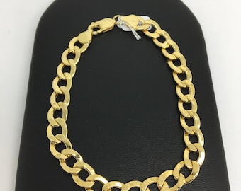 14K Yellow Gold Curb Link Bracelet