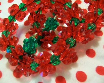 lovely hand beaded wreath ornaments