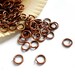 50/100 Antique Copper Jump Rings 6mm, Open Loop - 10-AC-6OL