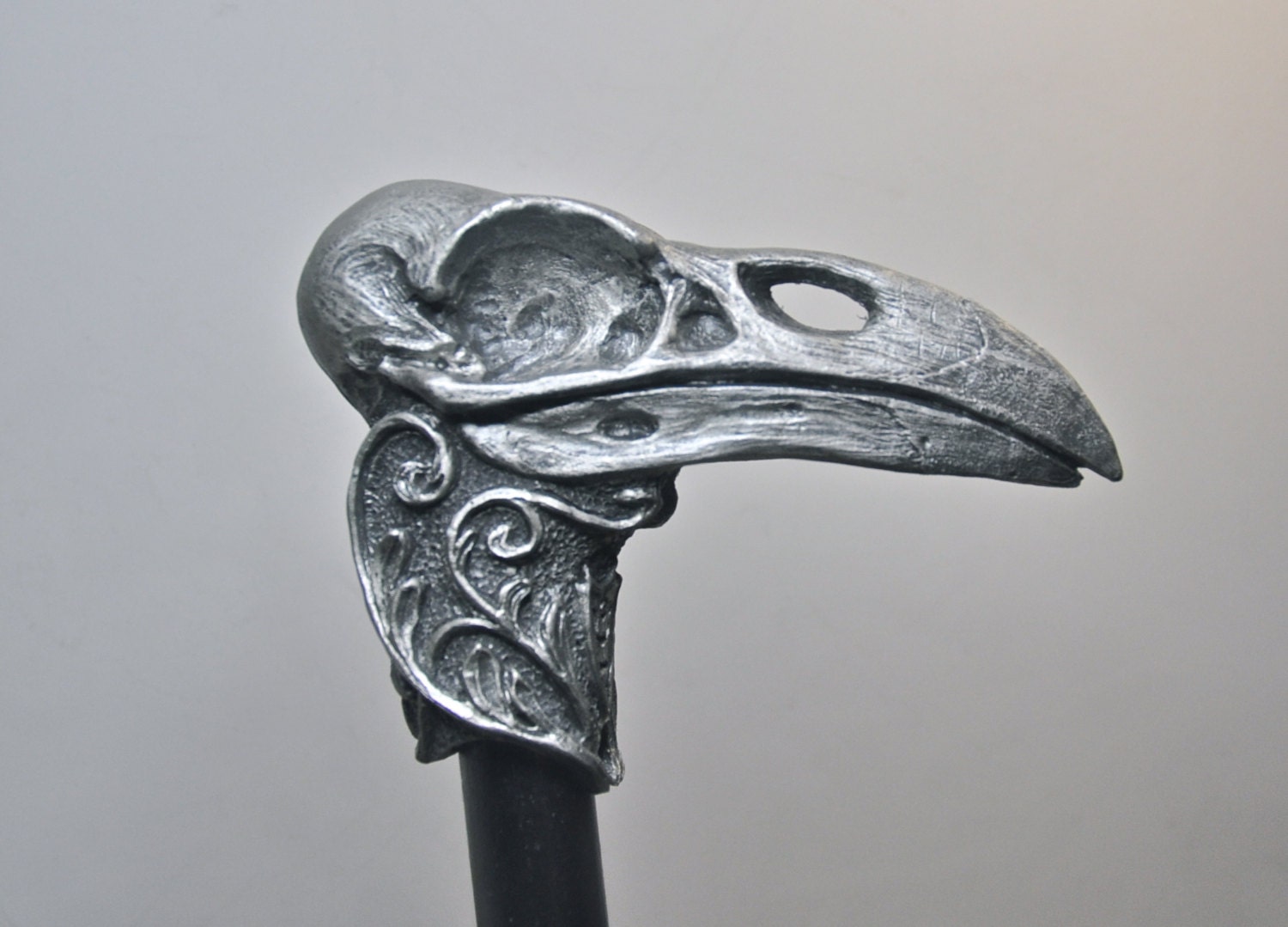 Raven Skull Cane