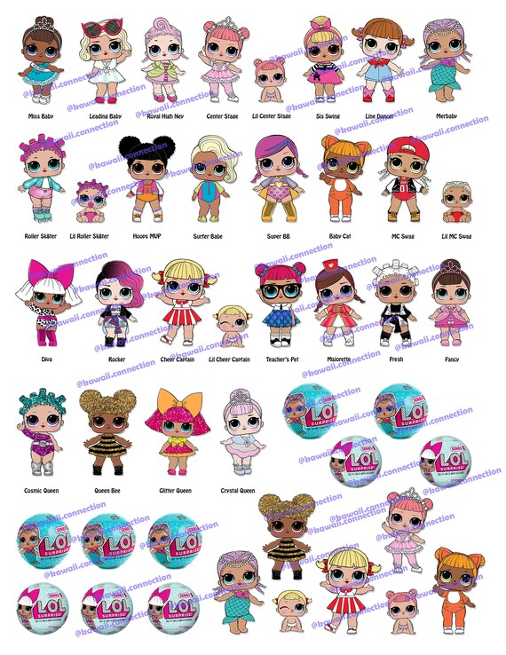 Instant Download LOL Surprise Series 1 Doll Printable DIY for