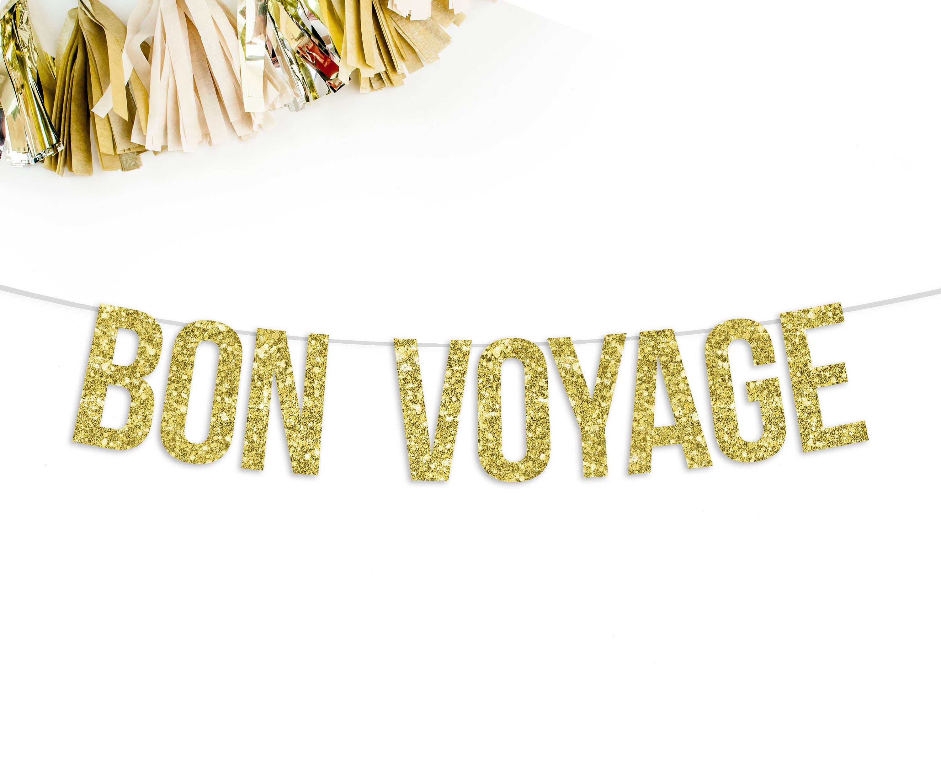 Bon Voyage Banner going away party moving party