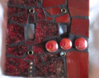 Double toggle mosaic switch plate