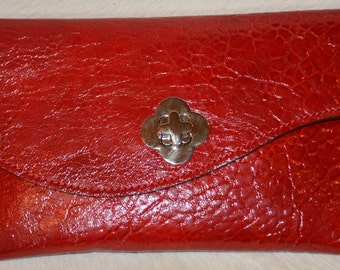 Hand Crafted Leather Clutch Purse