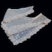 Old net lace shawl collar for salvage or as is vintage dressmaker doll costuming millinery 26 x 20 x 3 inches
