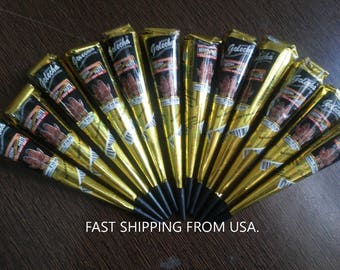 Henna Cone Black Golecha 100% Natural Temporary Tattoo Body Art.