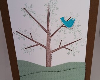Winter seasonal, Birds, Snowflakes