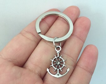 Anchor keychain, Anchor gifts key ring