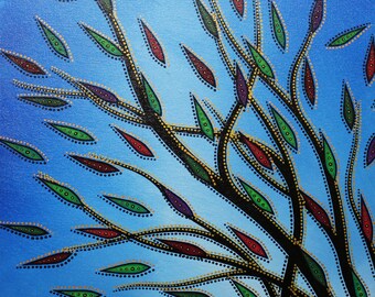 Painting: 2 colorful Vegetation.