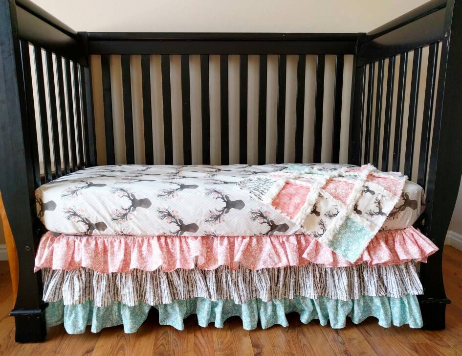 Fl Stag Woodland Baby Bedding Zoom