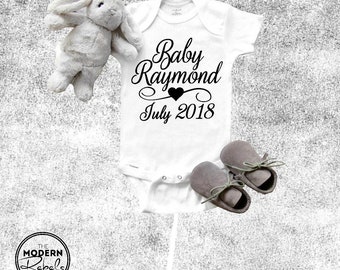 Baby Onesie® Pregnancy Announcement IVF onesie® Custom Onesie® Baby Boy Baby Girl New baby Infant clothing Baby Shower Newborn onesie®