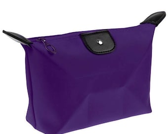 x 1 Kit/toiletry/cosmetic pouch purple