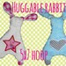 5x7 hoop - Rabbit Baby Toy - Cute rabbit soft toys - In The Hoop - Machine Embroidery Design File, digital download