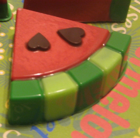 One dozen watermelon slice look chocolate covered sandwich cookies