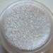 White Iridescent Extra Fine Glitters. 5 grams