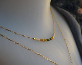 Miyuki beads and dainty Choker necklace
