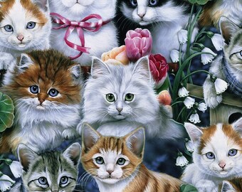 Fleece,Cats all over,davids Textile 60"