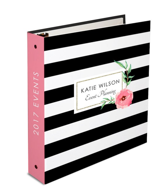 Personalized Binder Personalized 3 Ring Binder Monogrammed 3