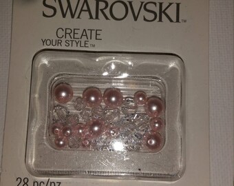 Swarovski Crystals & pink Pearls