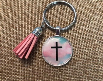 Cross keychain