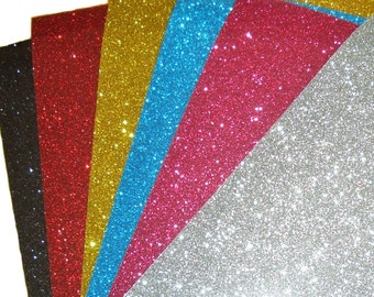 Iron on glittery flex sheet large size