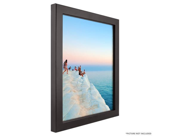 Craig Frames 24x24 Inch Modern Black Satin Picture Frame