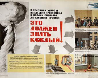 1967 cold war nuclear war era propaganda poster