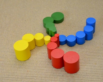 Montessori knobless cylinders set