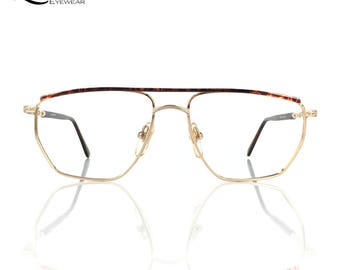 Lurveau® Retro Aviator Tort Gold Vintage Frame / 0830