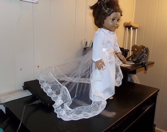18" doll Wedding dress