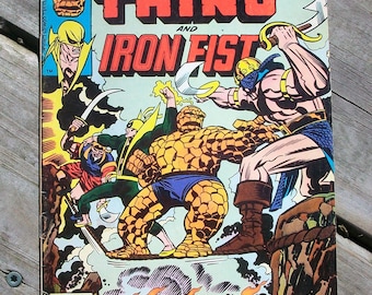 Vintage 1976 Marvel Two In One Thing and Iron Fist Comic Book