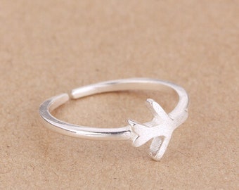 Thin ring, size adjustable 925 sterling silver