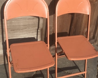 Vintage Metal Folding Chairs