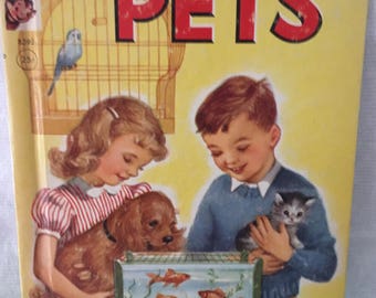 Vintage 1954 Pets Rand McNally Elf Book
