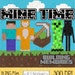 NEW! MINECRAFT Inspired Clipart: Mine Time, mining clip art, mine, craft, building, digital scrapbooking.