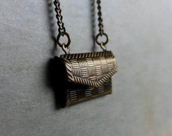 Secret Message Necklace. Vintage Envelope Necklace. Love Letter Necklace.Keepsake Necklace.Bohemian Jewelry. Vintage Jewellery. Gift For Her