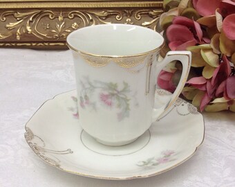 Bavarian demitasse teacup and saucer