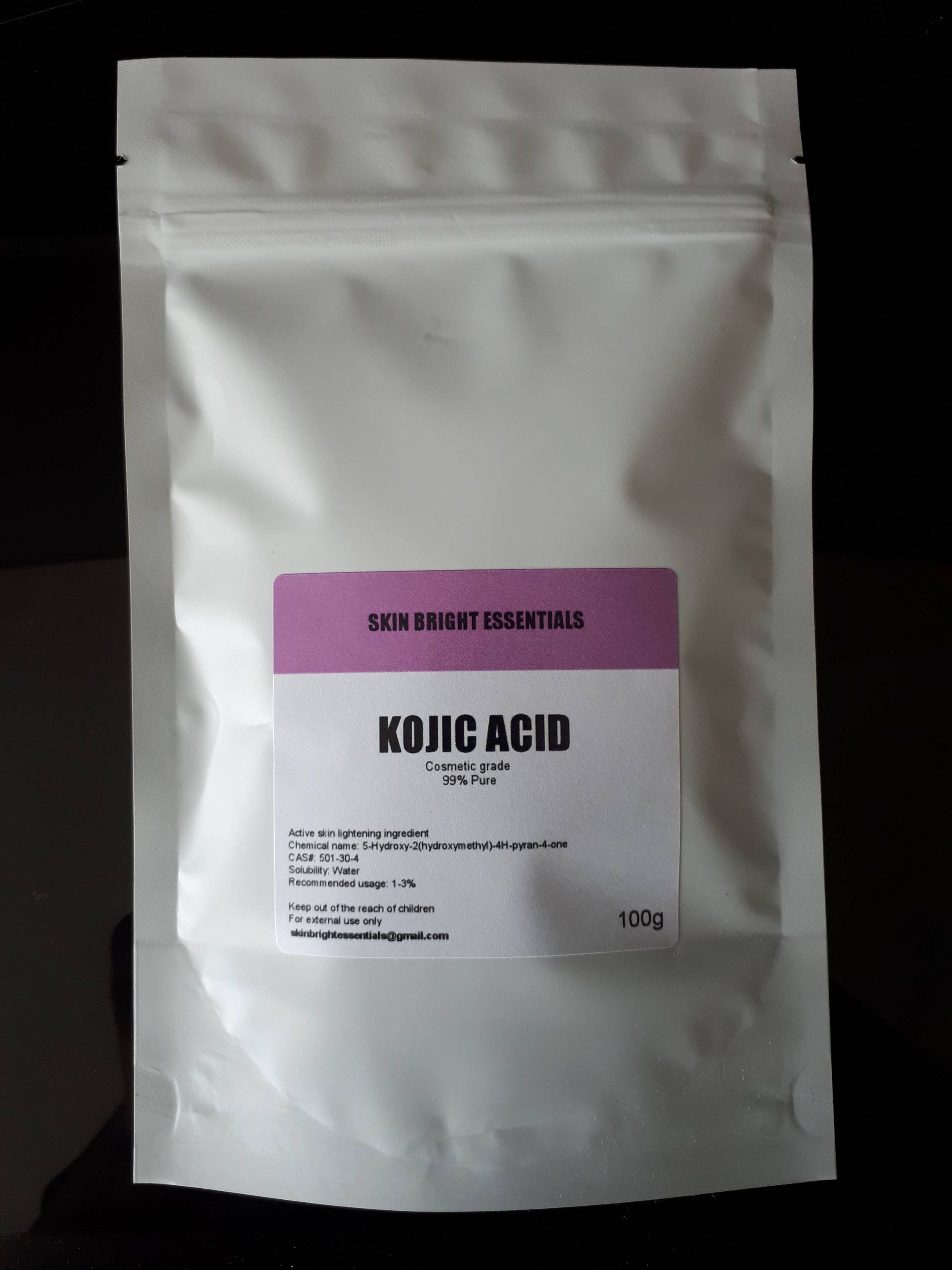 Kojic Acid Powder 100g Skin lightening/bleaching add to cream