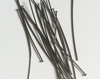 10 nails a flat head brass black 63mm