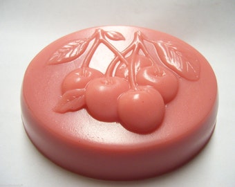 Cherry Soap, Cherries Soap, Bath Soap, Novelty Soap, You pick scent & color